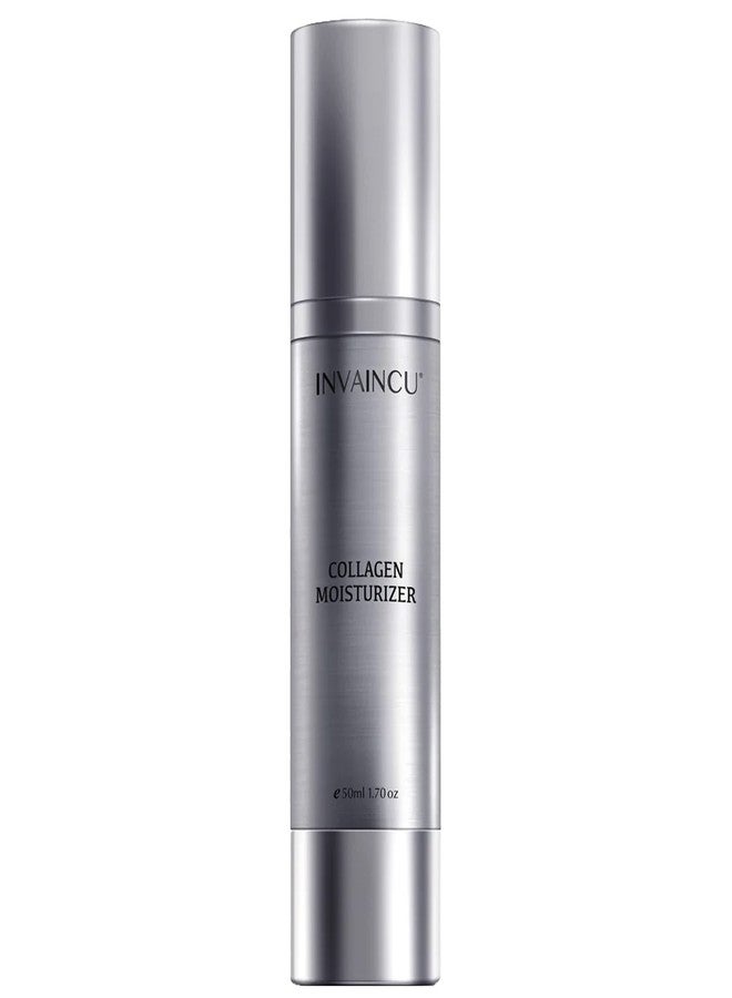 Invaincu Collagen Moisturizer for Face - Day & Night Moisturizer for Aging Skin with Prebiotics & Probiotics, Jojoba Oil, & Shea Butter for Oily, Sensitive, & Dry Skin - Image 1